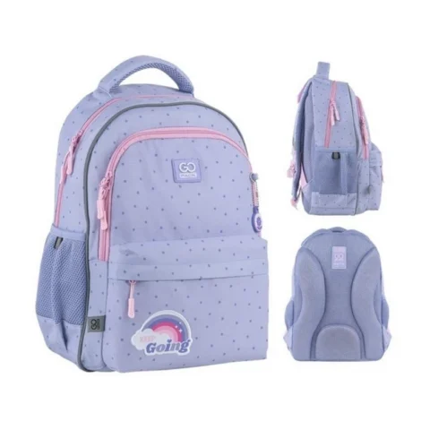 Рюкзак шкільний ортопедичний GoPack Education Keep Going, для дівчаток, бузковий